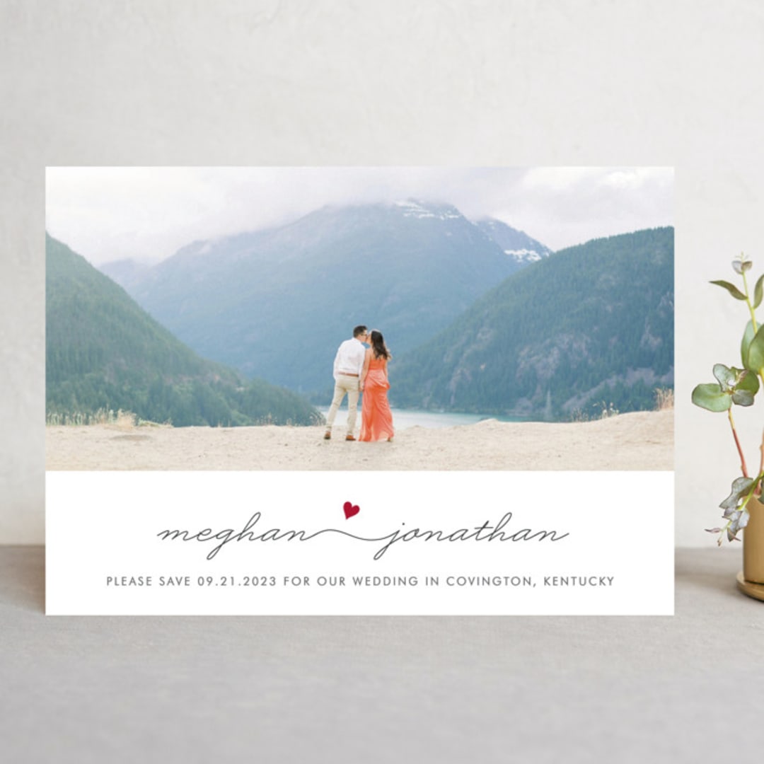 "Love Connection" - Save the Dates in Hot by Kim Dietrich Elam - Front