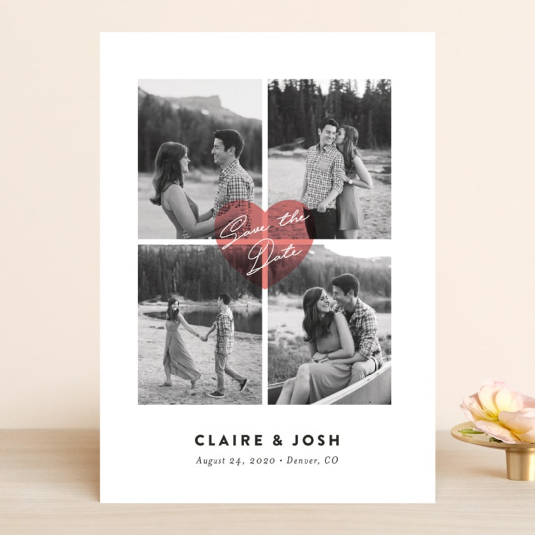 "Pure love" - Save the Dates in Blush by Jana Volfova - Front