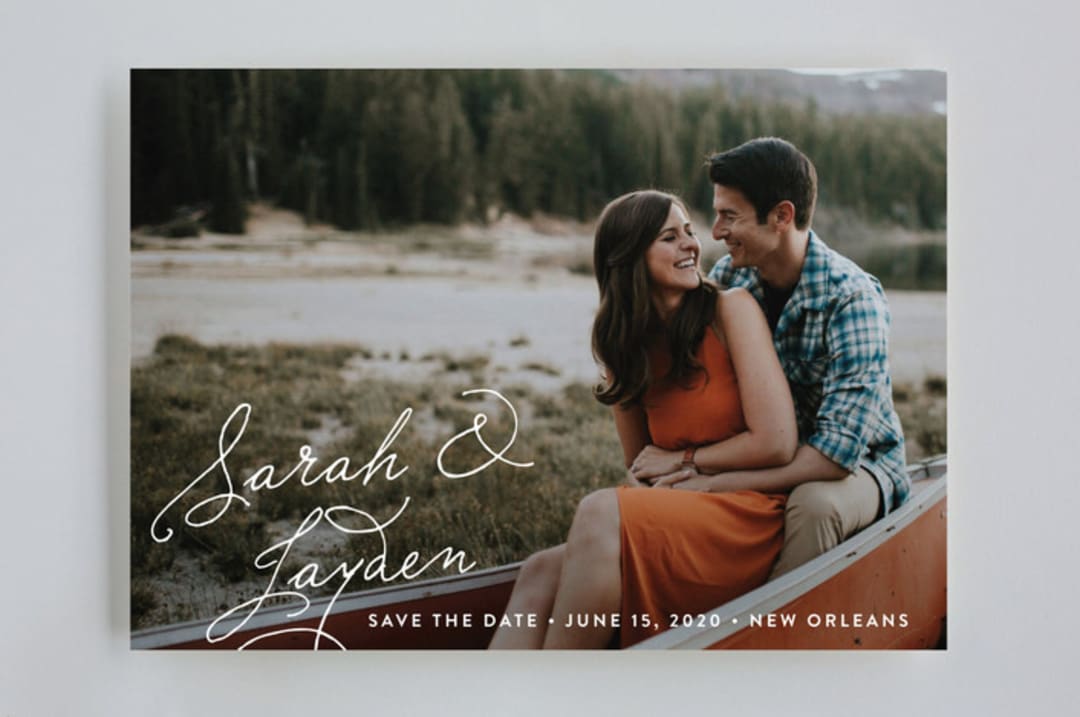 "Name Love" - Save the Dates in Snow by Dennis Smith - Front