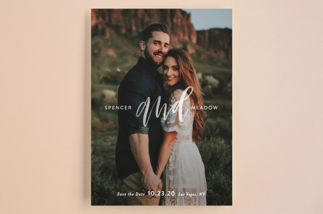 "AND" - Save the Dates in Pearl by Itsy Belle Studio - Front