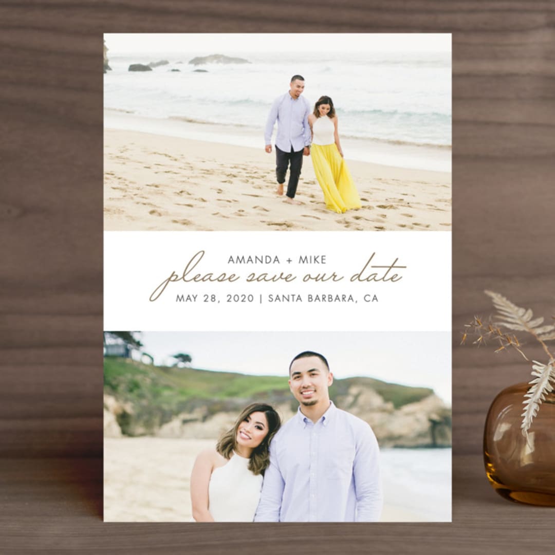 "Gilded Landscapes" - Save the Dates in Copper by Ellis - Front