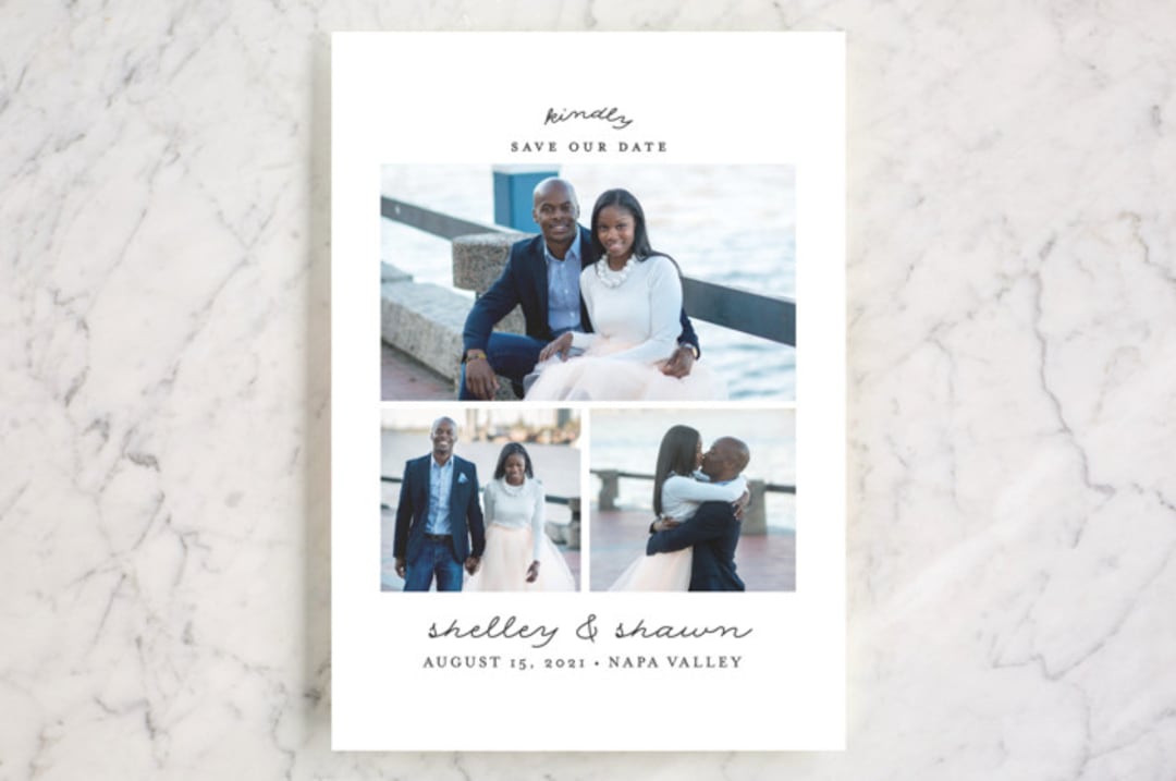 "Romantic Trio" - Save the Dates in Diamond by Shirley Lin Schneider - Front