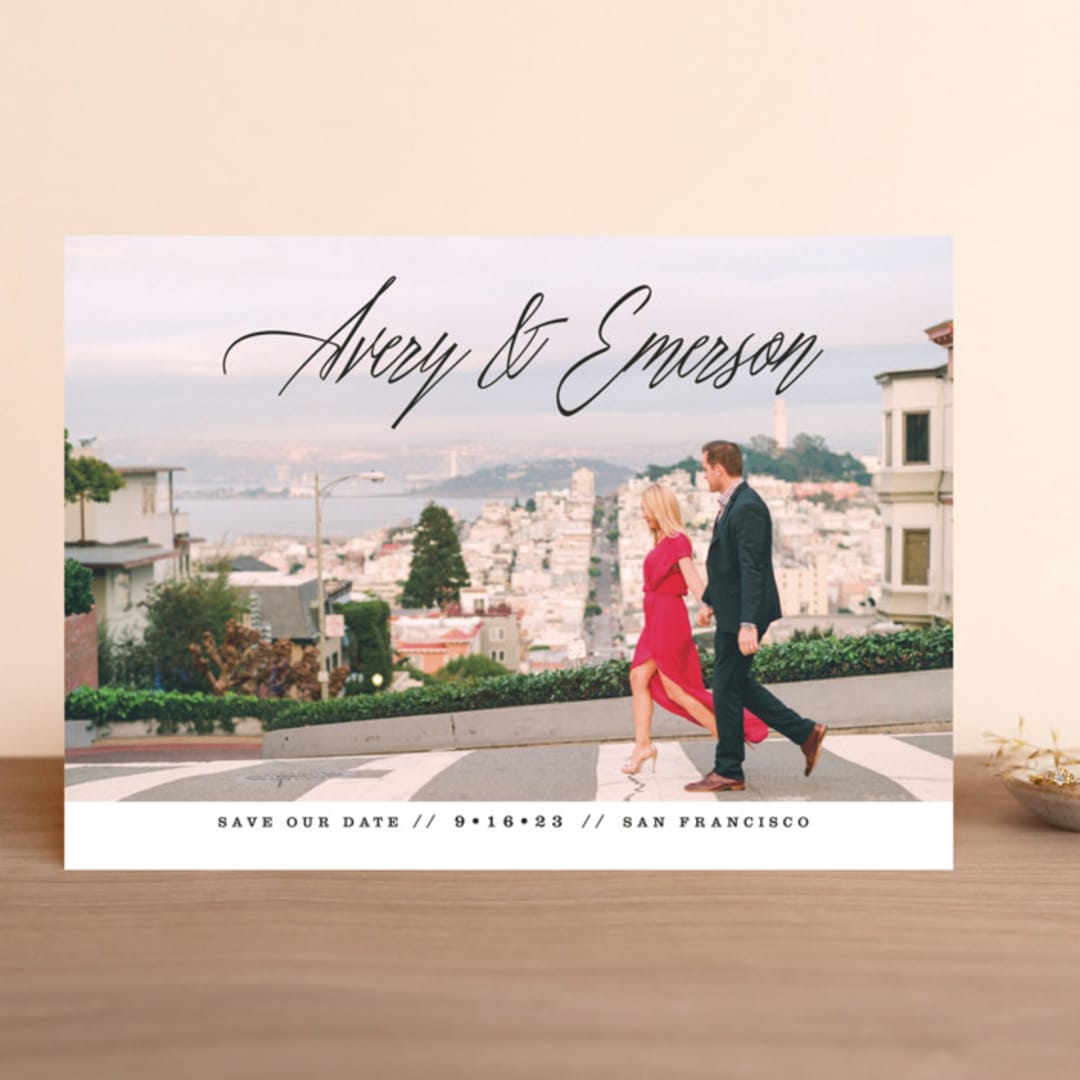 "No Nonsense" - Save the Dates in Lily by Ashley Rosenbaum - Front