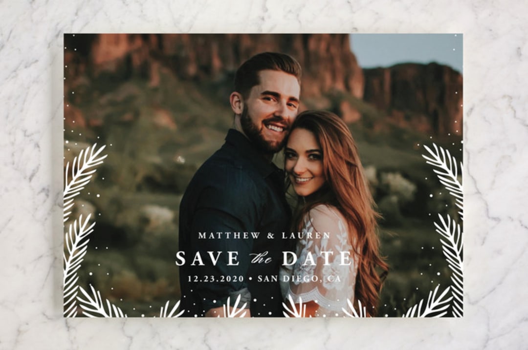 "Winter's Dream" - Save the Dates in Ivory by Oma N. Ramkhelawan - Front