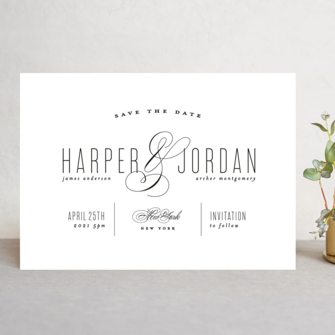 "Scripted Ampersand" - Save the Dates in Midnight by Roxy Cervantes - Front