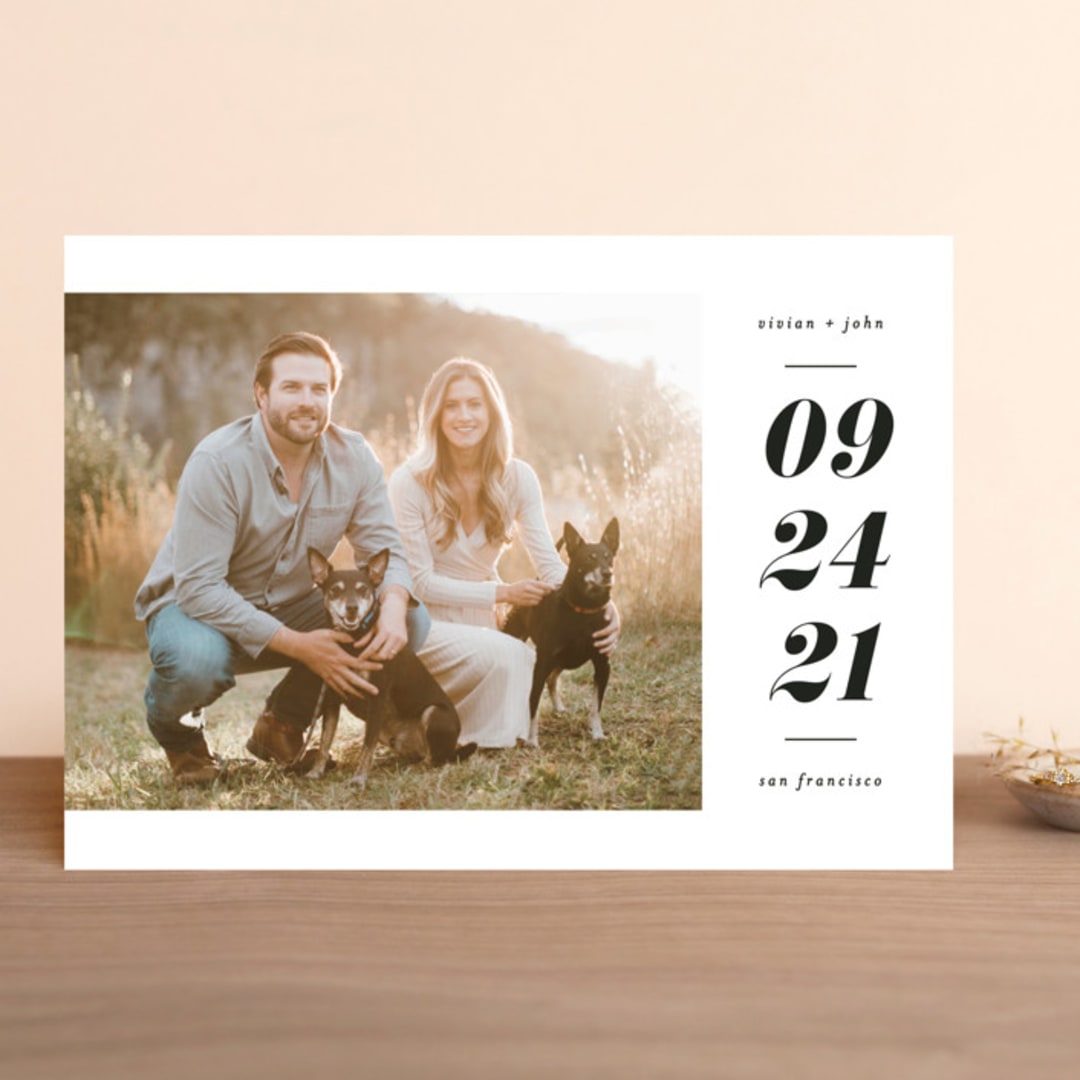 "Vivian" - Save the Dates in Diamond by Jen Banks - Front