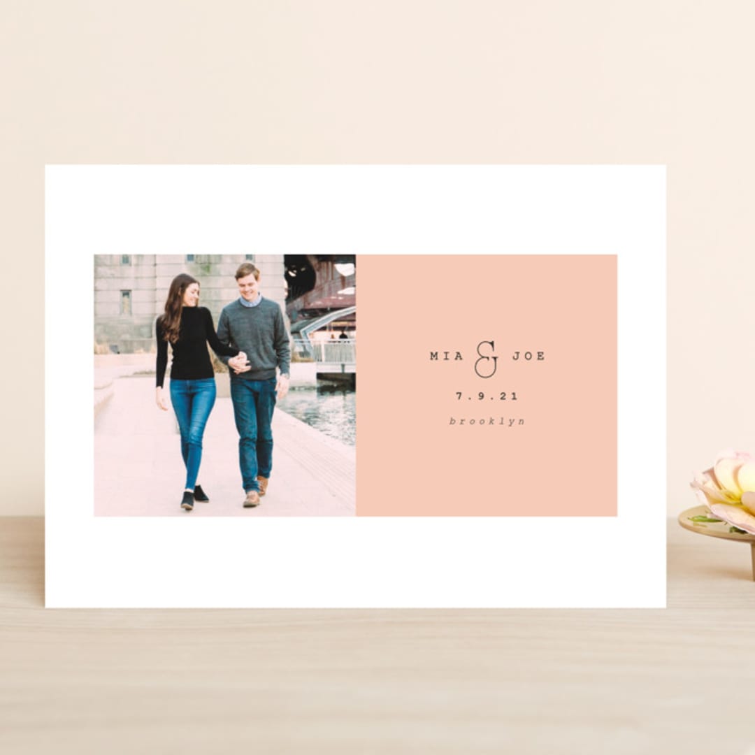 "Young love" - Save the Dates in Blush by Kanika Mathur - Front