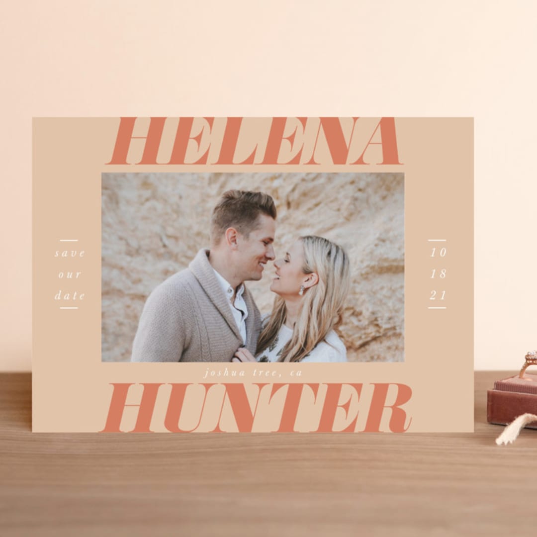 "Terra Cotta" - Save the Dates in Terra Cotta by Ashlee Townsend - Front