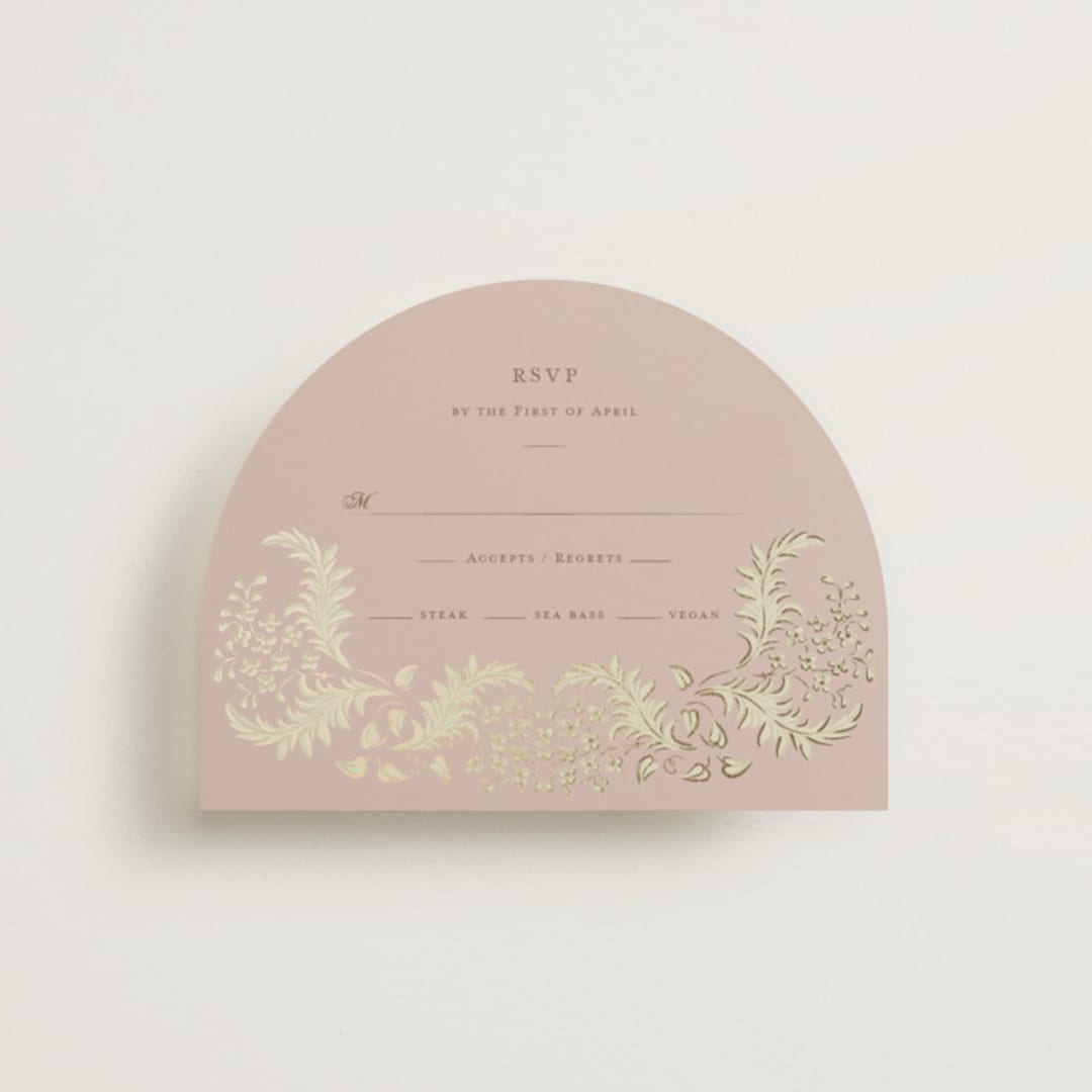 "French Train" - RSVP Cards in Rose by Ani Somi - Front