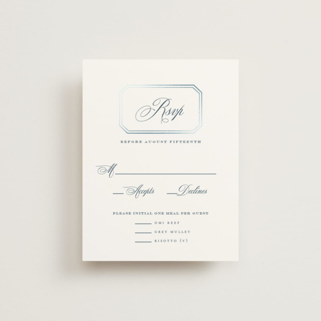 "othellolagkage" - RSVP Cards in Pearl by chocomocacino - Front