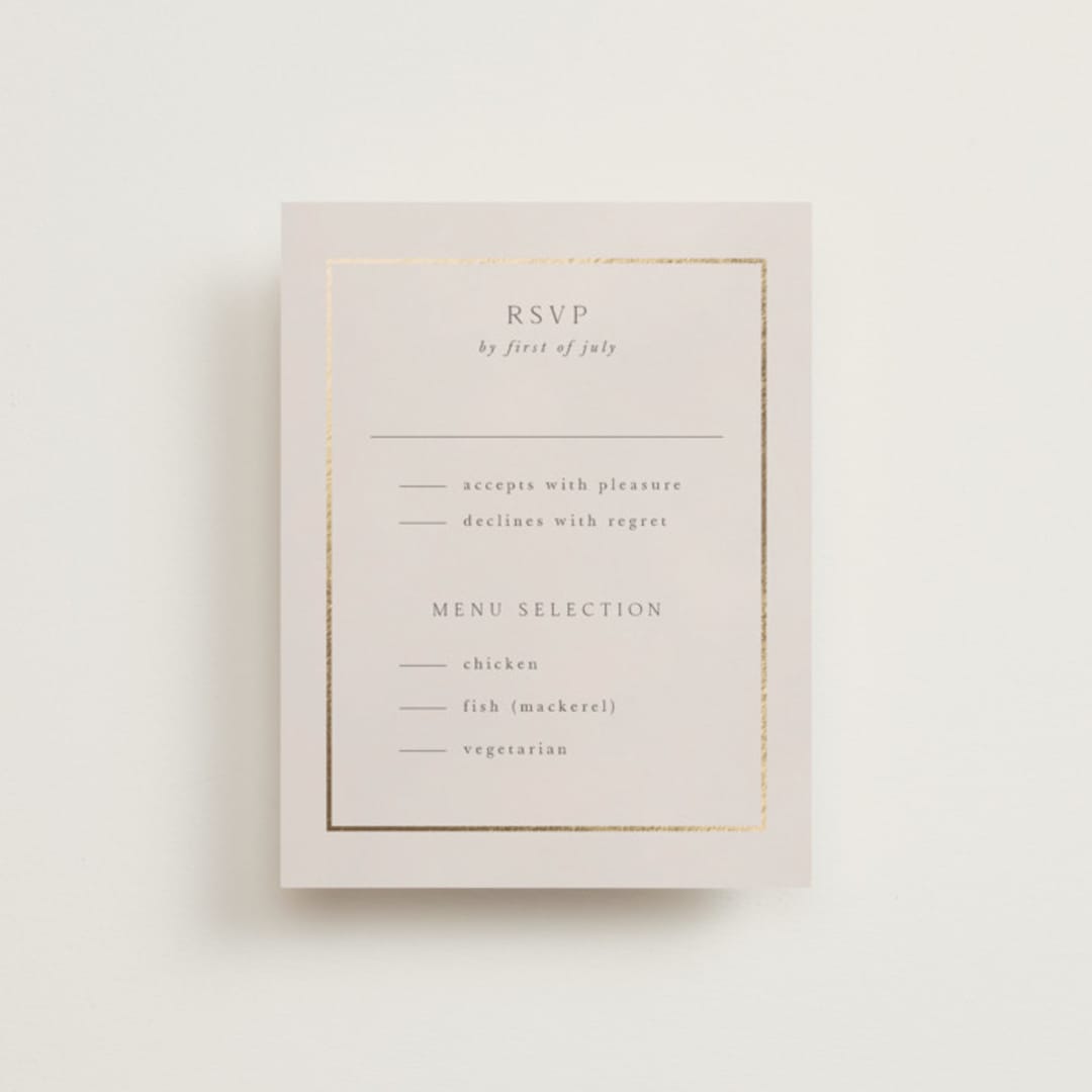 "Shraddha" - RSVP Cards in Celestial by Deynaaz Daraei - Front