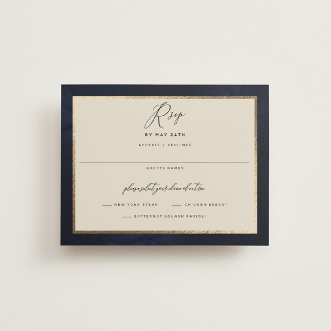 "After Midnight" - RSVP Cards in Jewel by Susan Moyal - Front