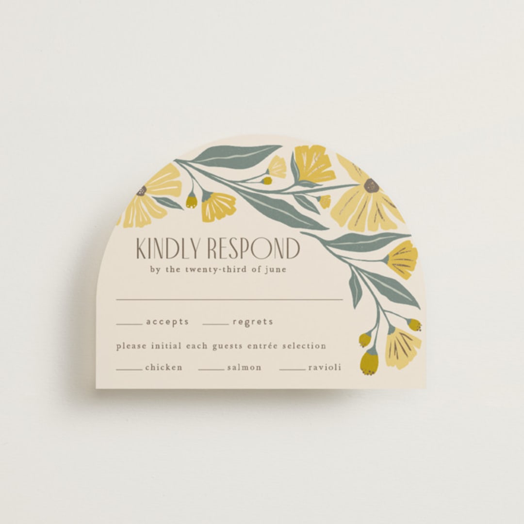 "storybook garden" - RSVP Cards in Buttercup by Karidy Walker - Front