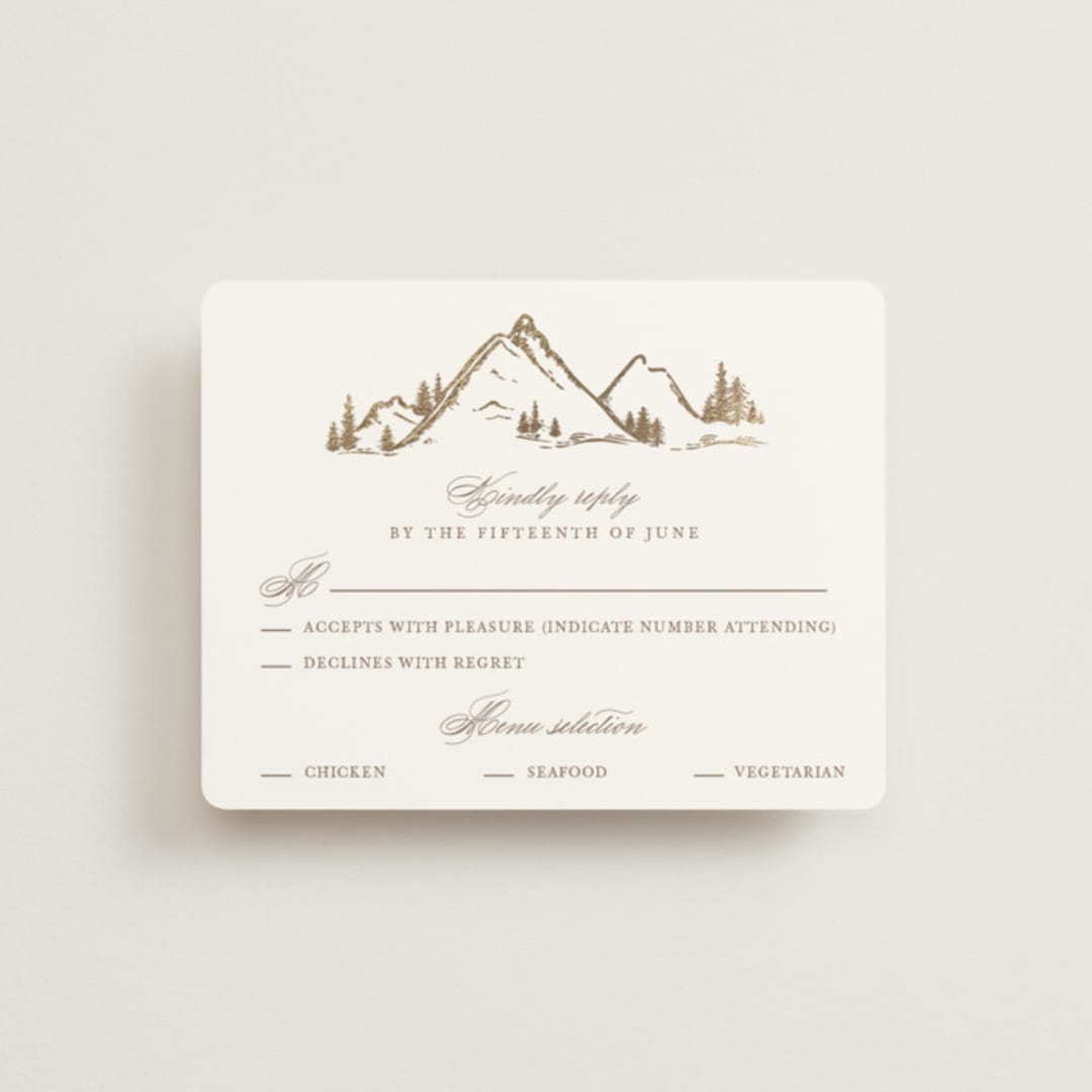 "Colorado" - RSVP Cards in Earth by Mansi Verma - Front