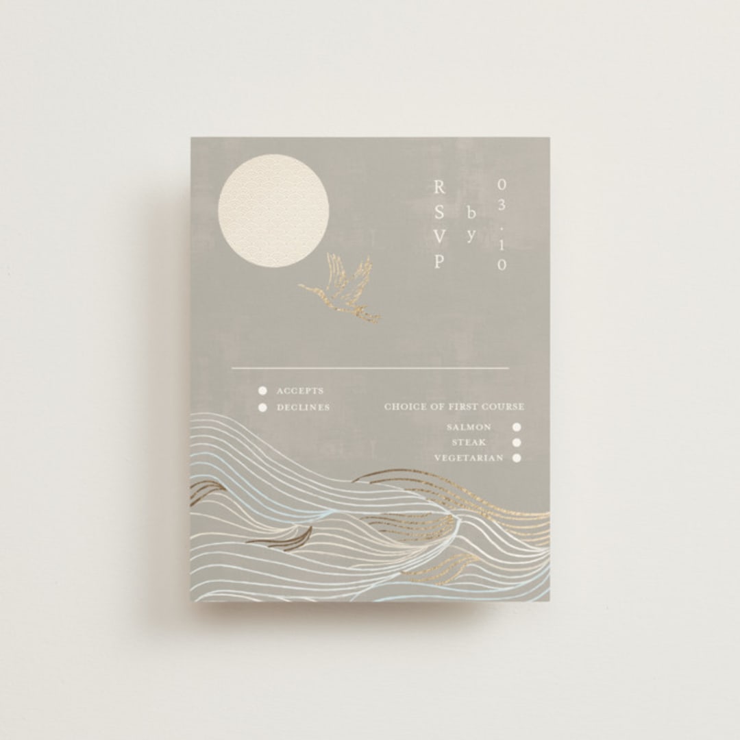 "Asahi" - RSVP Cards in Ash by Jelena Vuletic - Front