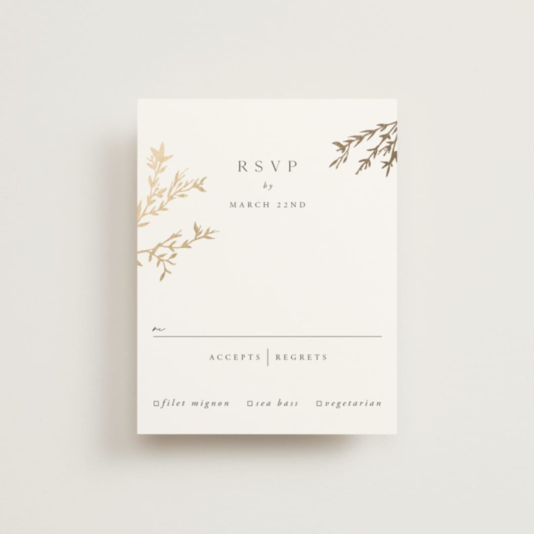 "Swoon" - RSVP Cards in Cotton by Carolyn Nicks - Front