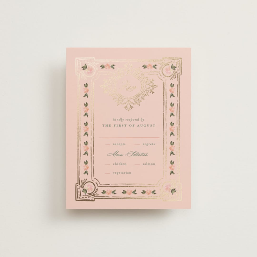 "Princess" - RSVP Cards in Pine by Claudia Orengo - Front