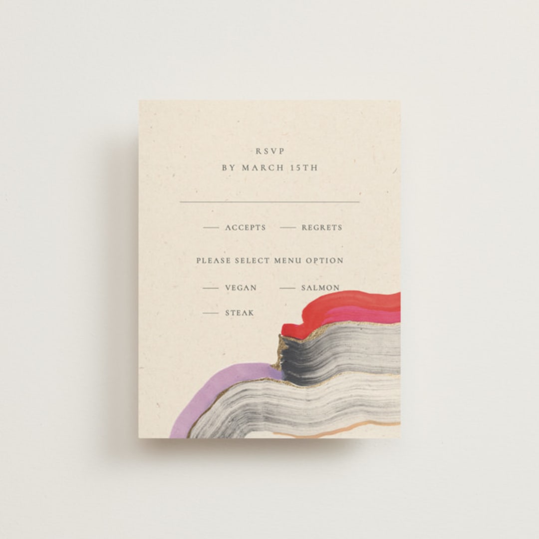 "Agate" - RSVP Cards in Gem by Sumak Studio - Front
