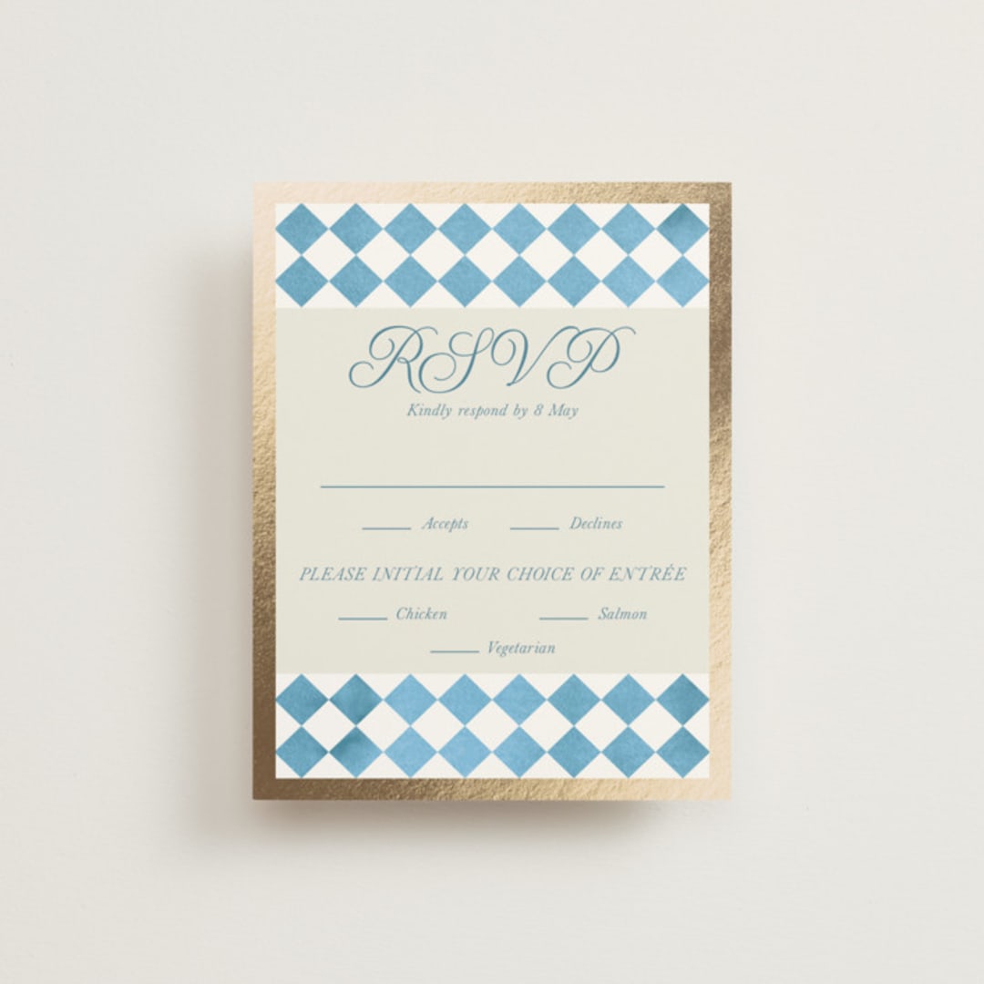 "Knightsbridge" - RSVP Cards in Sky by Jackie Crawford - Front