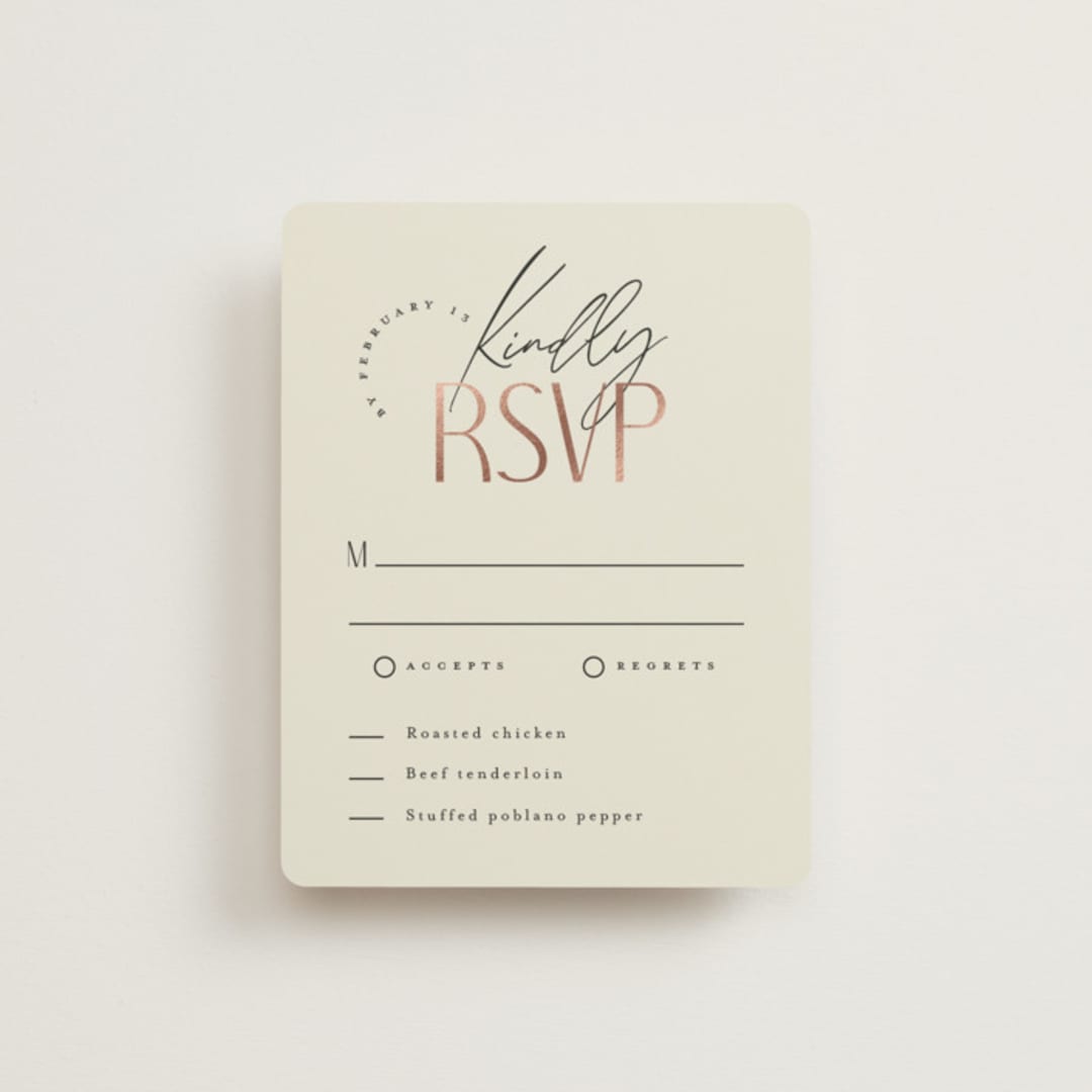 "Together" - RSVP Cards in Cream Puff by Pixel and Hank - Front