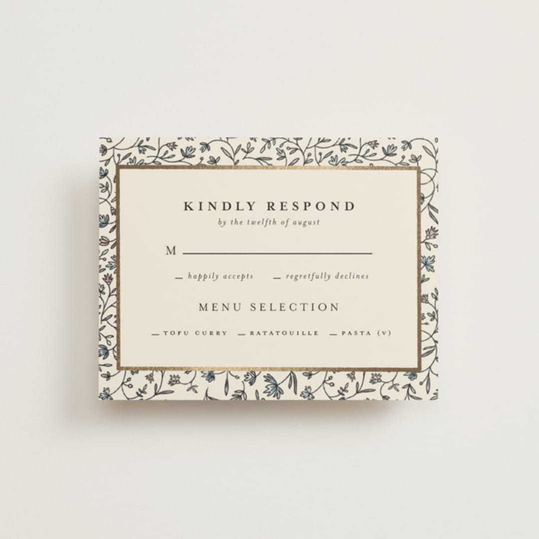 "Hansen" - RSVP Cards in Almond by Stephanie Hawkes - Front