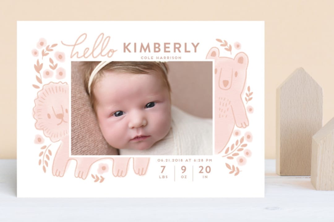 "The two happiest friends" - Birth Announcements in Nude by iamtanya - Front