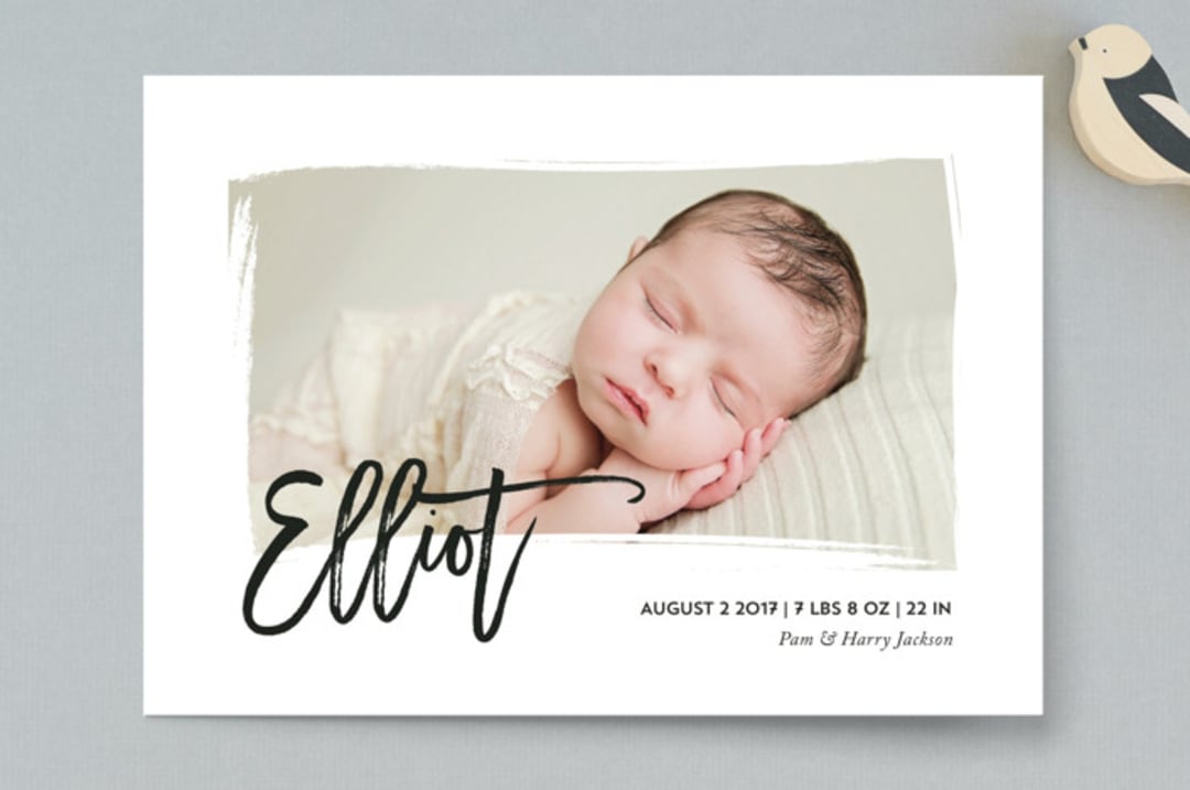 "gallery" - Birth Announcements in Ink by Chryssi Tsoupanarias - Front