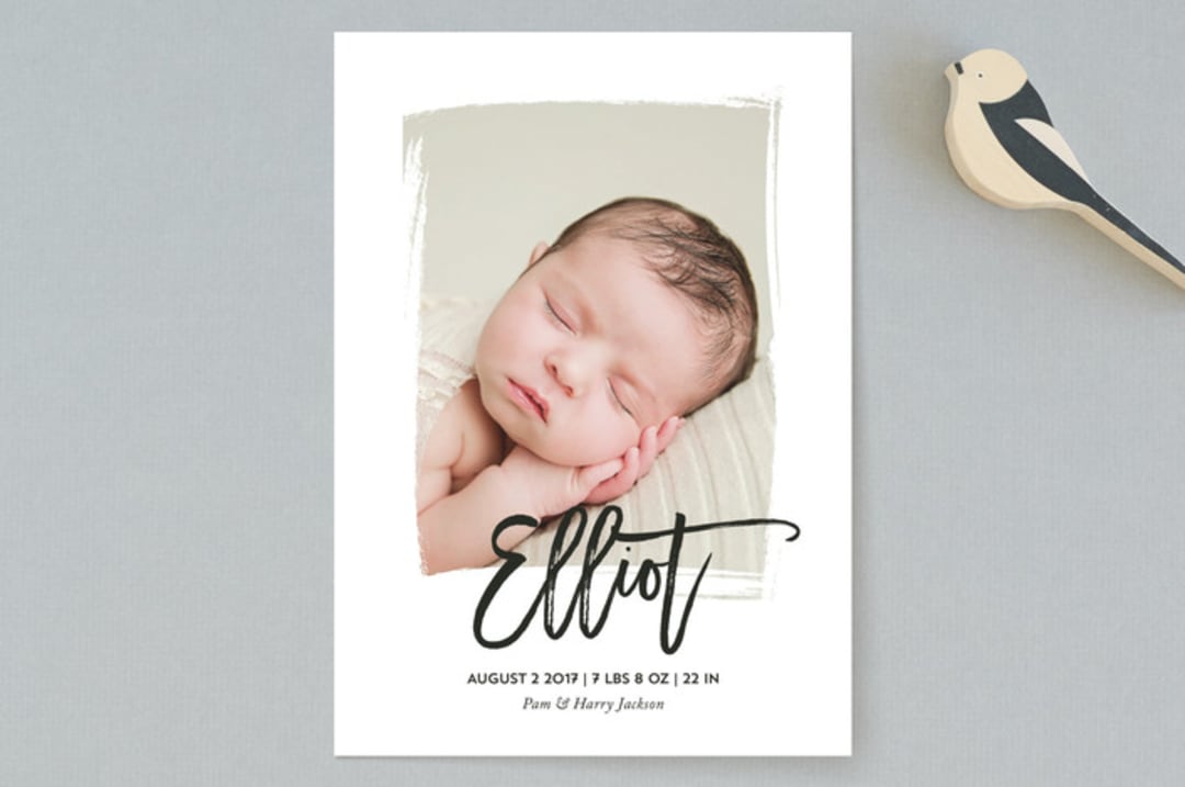 "gallery" - Birth Announcements in Ink by Chryssi Tsoupanarias - Front