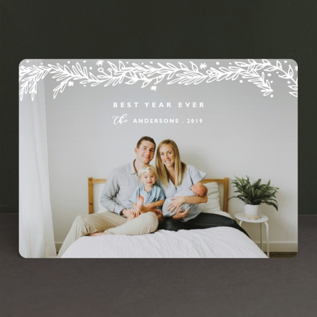 "The Holidays" - Retired Holiday Cards in Stone by Elly - Front