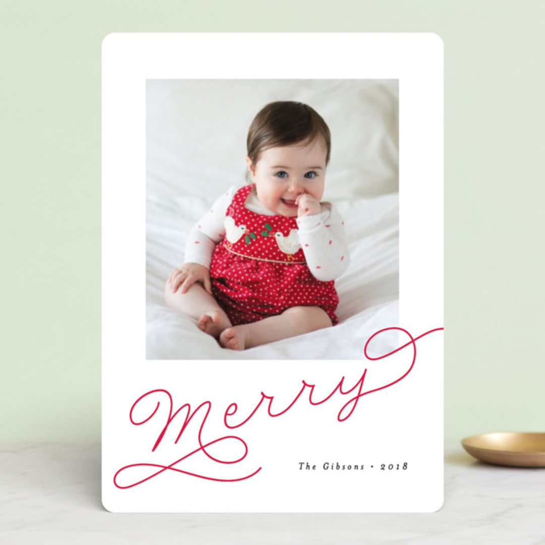 "Adorably Merry" - Retired Holiday Cards in Holly by Chryssi Tsoupanarias - Front