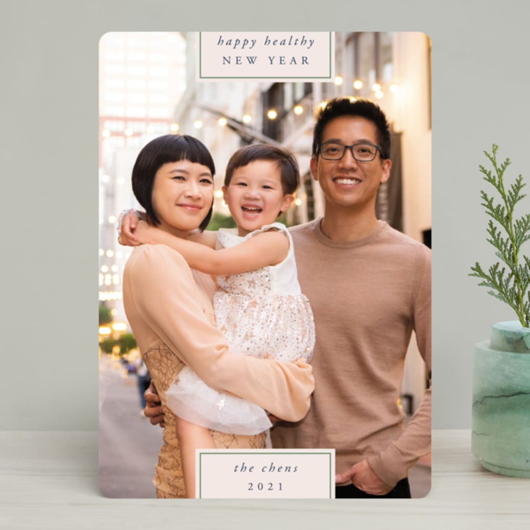 "Very mod tab" - Retired Holiday Cards in Vanilla by Kate Ross - Front