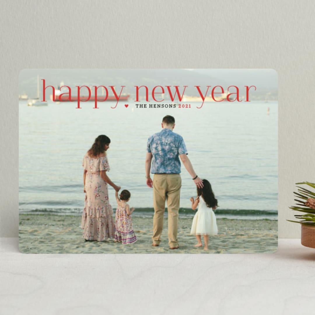 "Timeless Greeting" - Retired Holiday Cards in Holly Berry by Alston Foster - Front