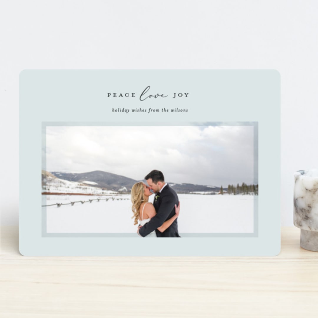 "Serene Frame" - Retired Holiday Cards in Ice by Ekko Studio - Front