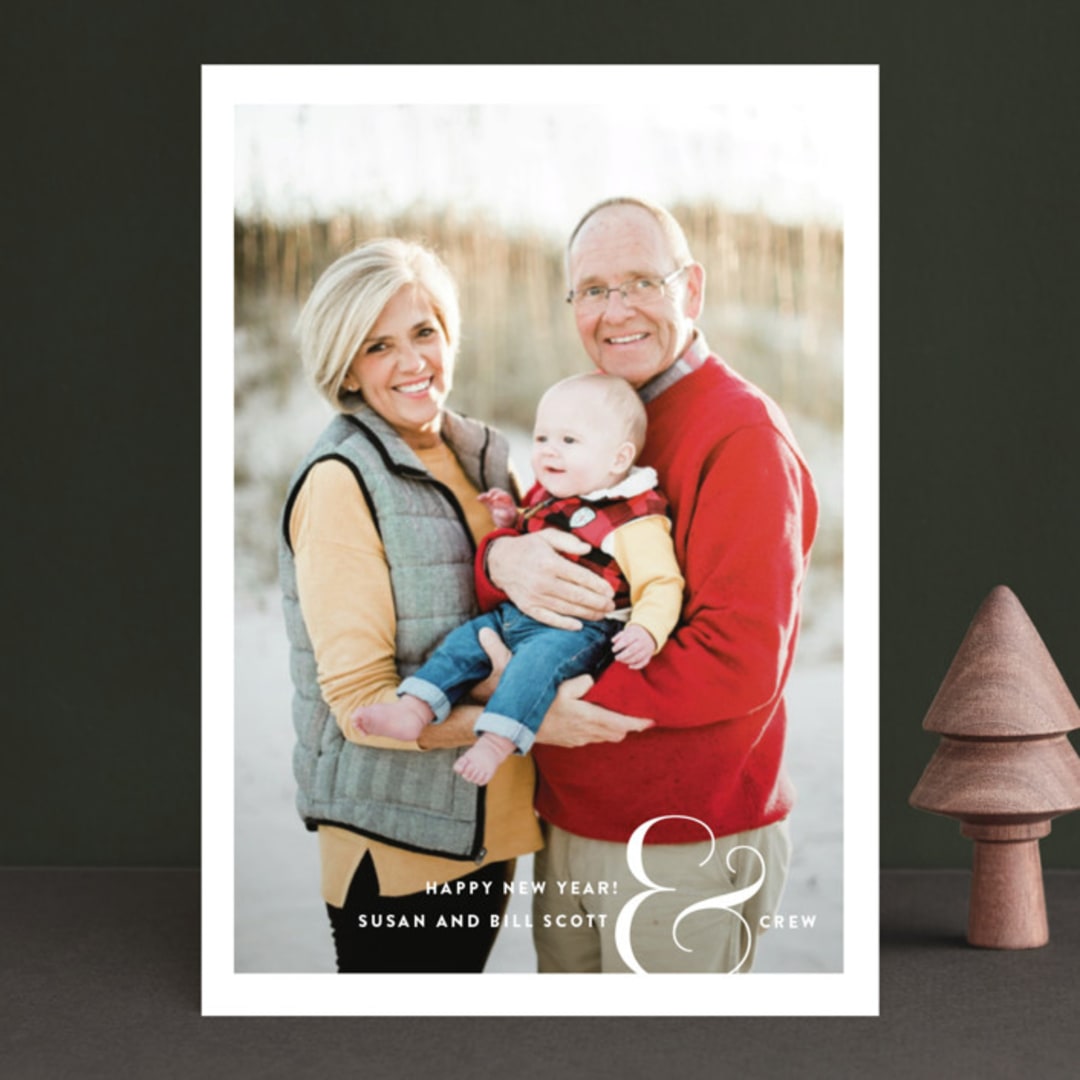 "Crew" - Retired Holiday Cards in Snow by Megan Davis - Front