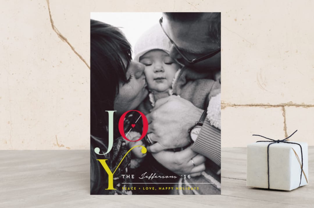 "The Heart of Joy" - Retired Holiday Cards in Poppy by fatfatin - Front
