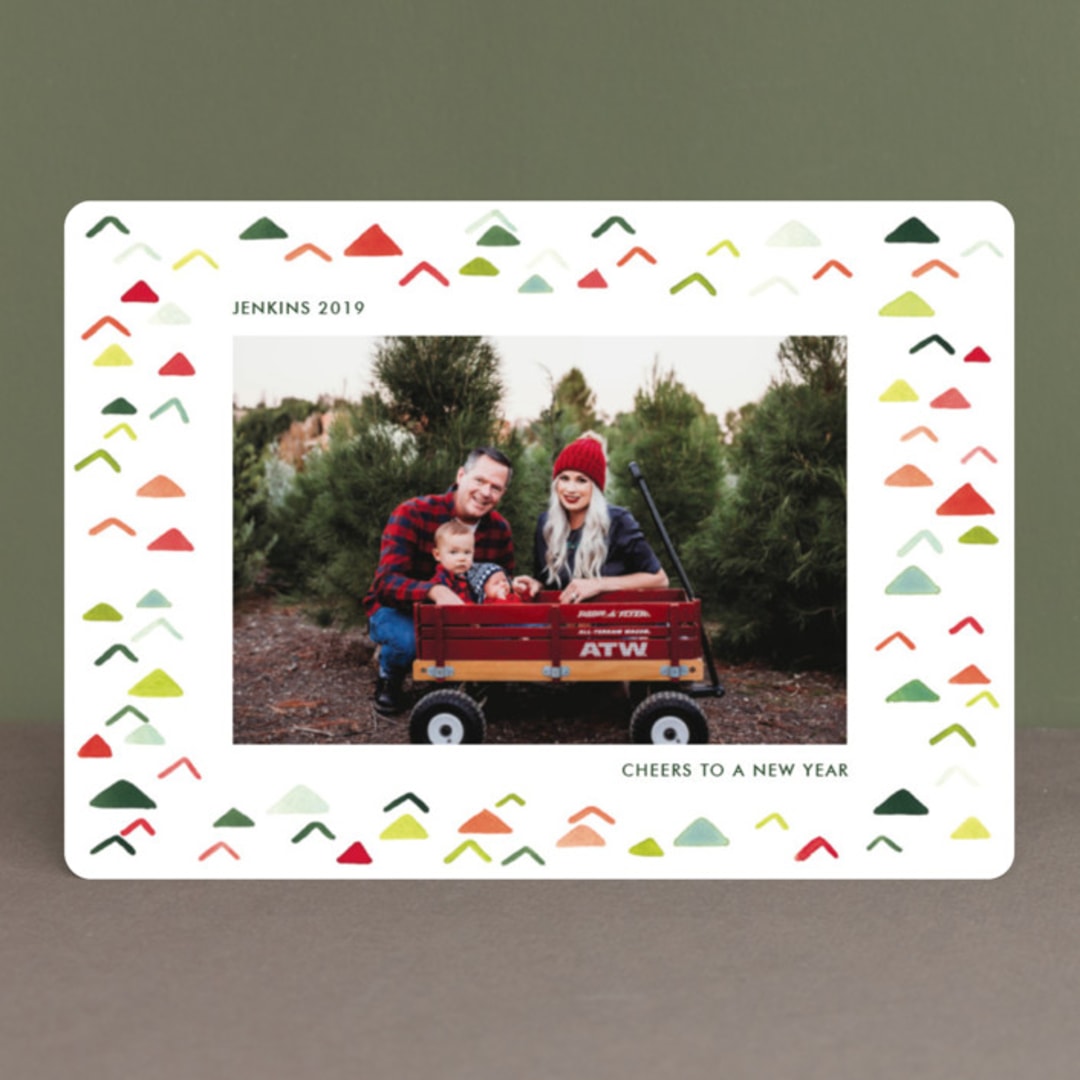"Holiday Mingles" - Retired Holiday Cards in Festive by Yao Cheng Design - Front