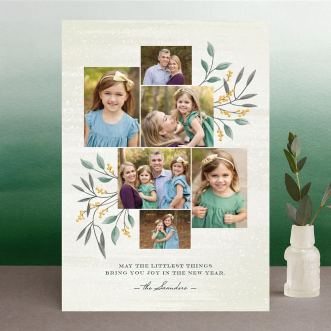 "Littlest Things" - Retired Holiday Cards in Fall Leaf by Ann Gardner - Front