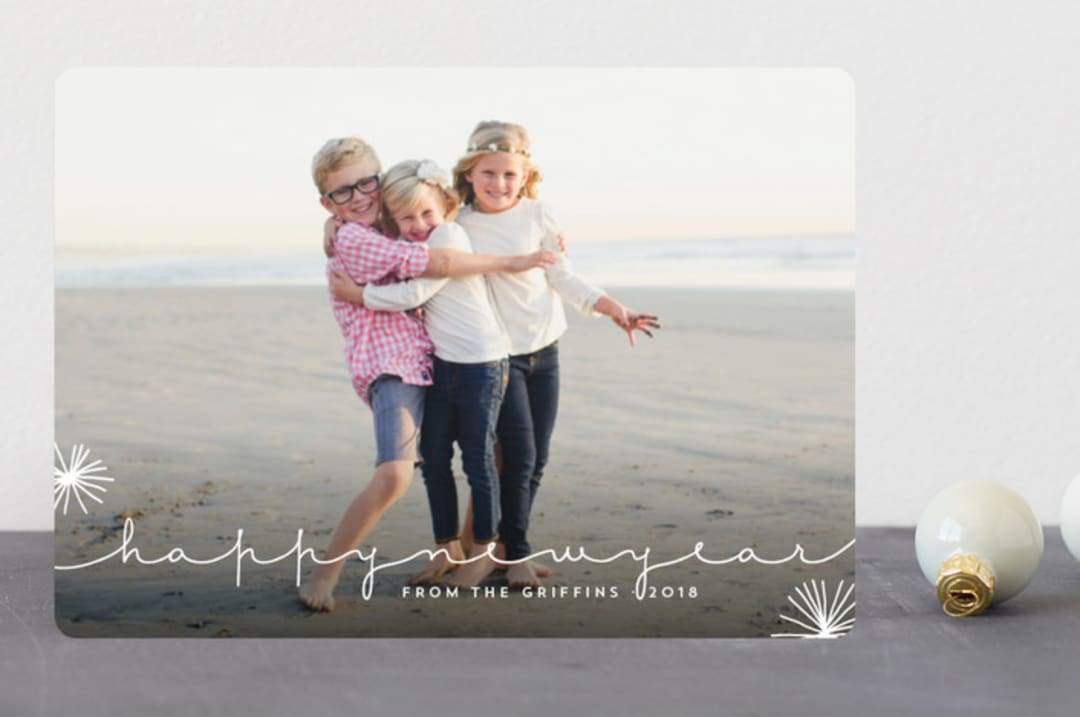 "Nonchalant" - Retired Holiday Cards in Snow Drift by Design Lotus - Front