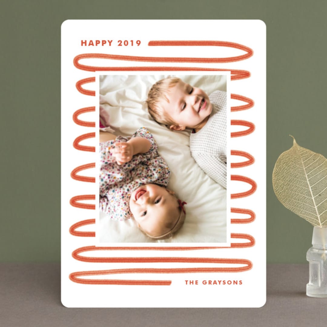 "Joyful Journey" - Retired Holiday Cards in Berry by The Carillos - Front