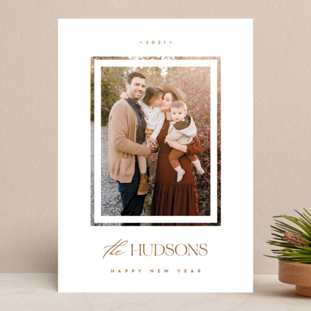 "Merry Doubled" - Retired Holiday Cards in Spice by Monika Torun - Front