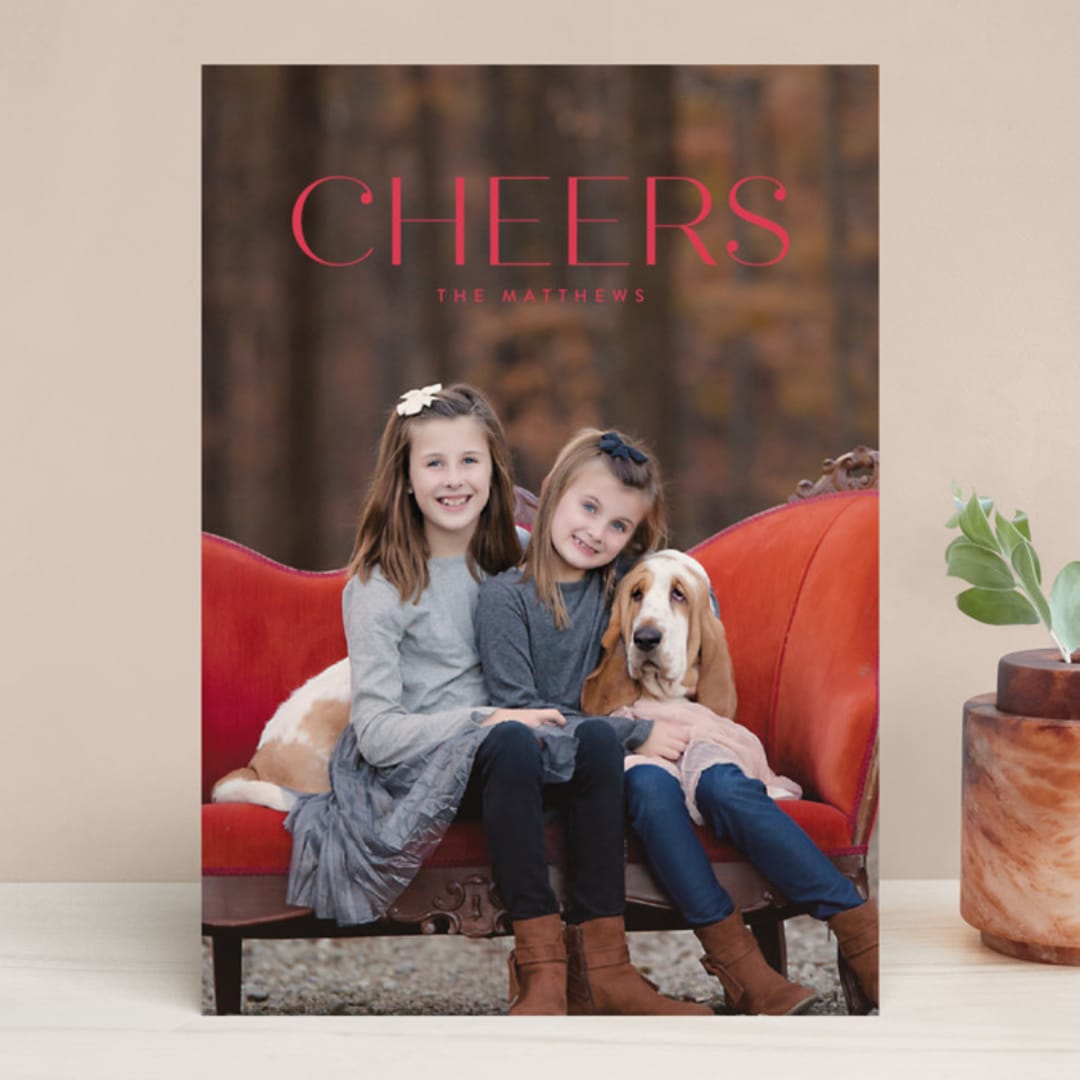 "Chardonnay" - Retired Holiday Cards in Crimson by chocomocacino - Front