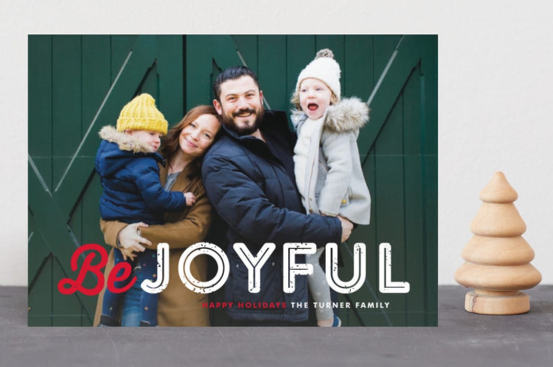 "Just Be" - Retired Holiday Cards in Stocking by Lauren Chism - Front