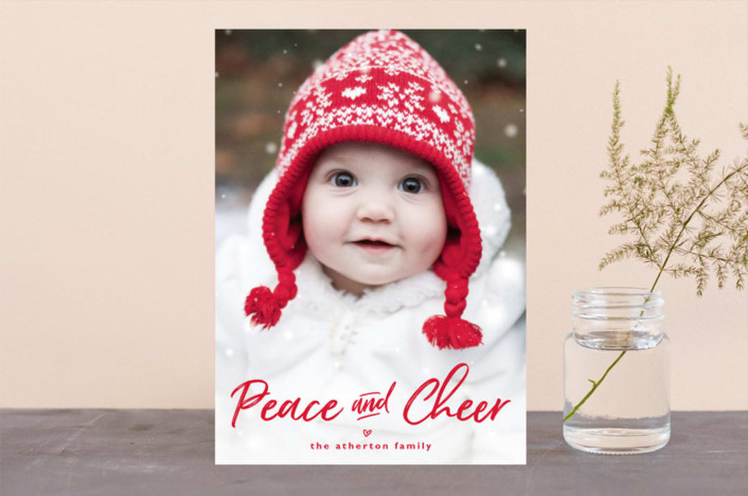 "just merry and bright" - Retired Holiday Cards in Holly by Michelle Poe - Front