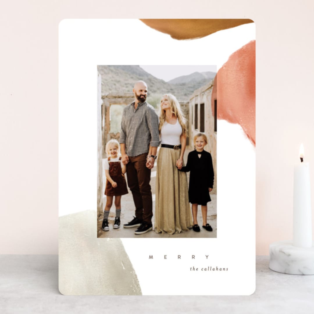 "Painted Desert" - Retired Holiday Cards in Sienna by Julie Murray - Front
