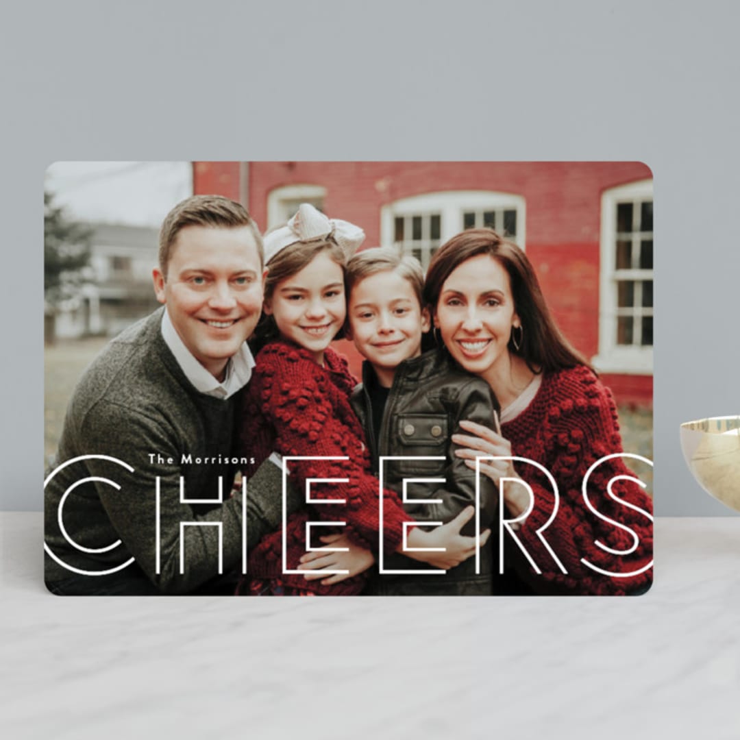 "double joy" - Retired Holiday Cards in Snowflake by Annie Holmquist - Front