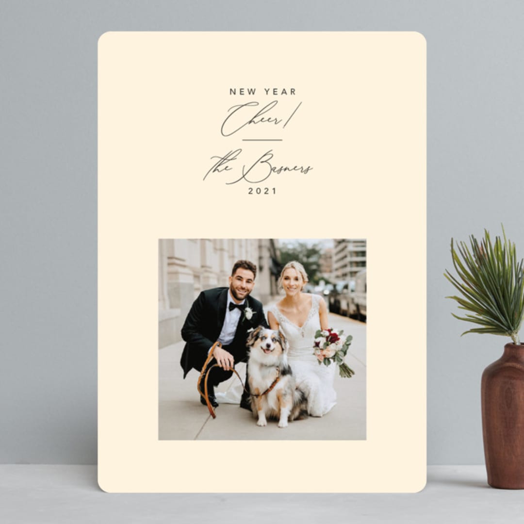 "Persnickety" - Retired Holiday Cards in Vanilla by Snow and Ivy - Front