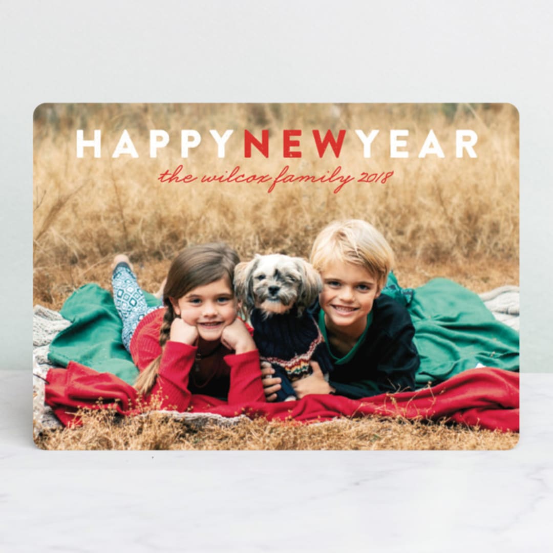 "Christmas Love" - Retired Holiday Cards in Cherry by Snow and Ivy - Front