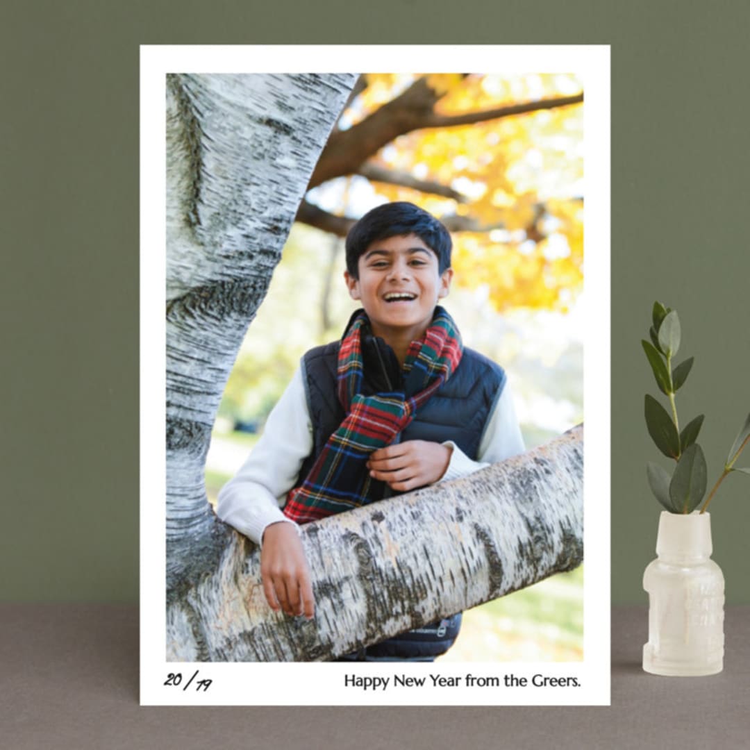 "Numbered Print" - Retired Holiday Cards in Tuxedo by Jack Knoebber - Front