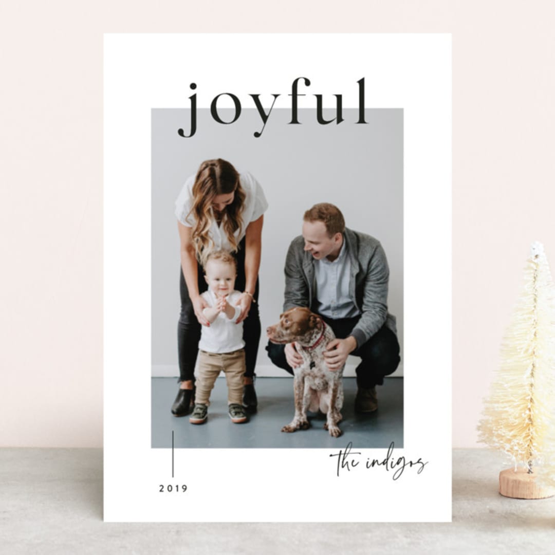 "Very Modern" - Retired Holiday Cards in Ink by Chryssi Tsoupanarias - Front