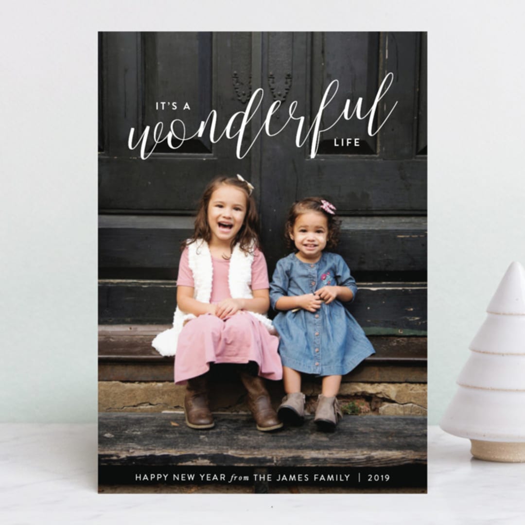 "So Very Wonderful" - Retired Holiday Cards in Snow by Emily Betts - Front